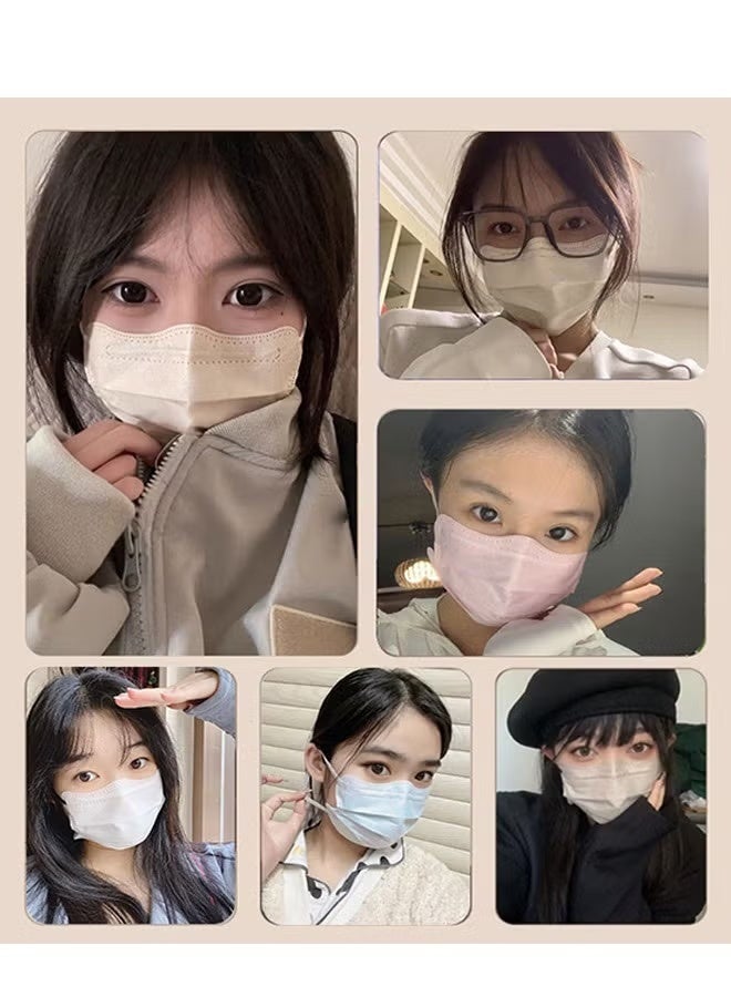 مجموعة من 40 قناعًا، غطاء وجه من القماش مقاوم للغبار والشمس (ملون) - Image 5